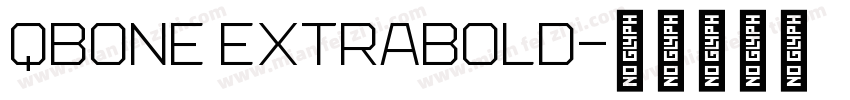 QBOne ExtraBold字体转换